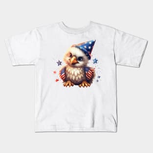 4th of July Baby Bald Eagle #3 Kids T-Shirt